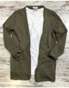 Cardigan/giacca col. military