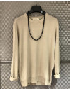 Maglia Gianni Lupo melange col. ocra