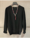 Maglia Gianni Lupo melange col. blu