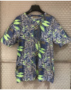 T-shirt Gianni Lupo in maglia col. green