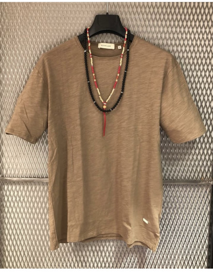 T-shirt Gianni Lupo basic col. camel