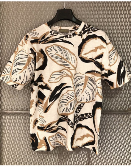 T-shirt Gianni Lupo basic col. beige