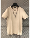 T-shirt Street22 lino/cotone