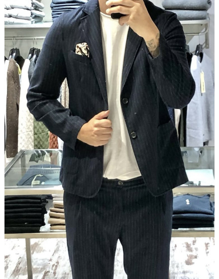 Giacca Street22 melange col. blu