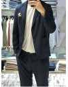 Giacca Street22 melange col. blu