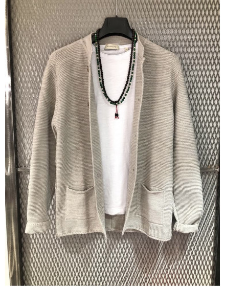 Maglia Gianni Lupo ciniglia col. blu