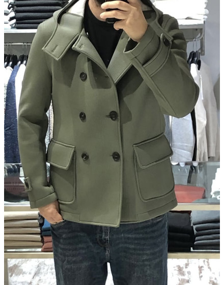 Giacca gessato Street22 col. camel