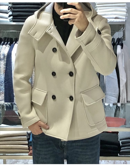 Giubbotto Street22  doppiopetto col. panna