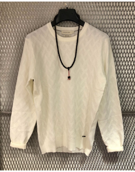 Maglia Gianni Lupo ciniglia col. blu