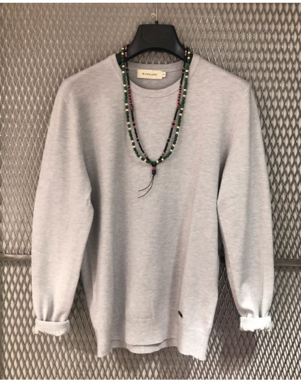 Maglia Gianni Lupo ciniglia col. blu